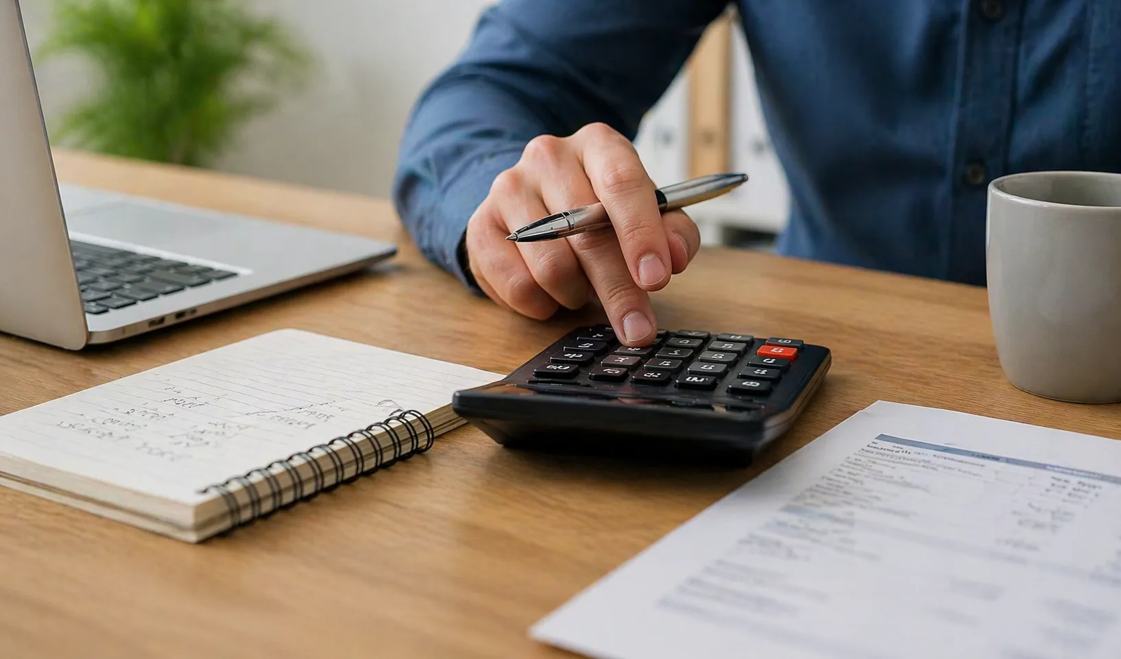 Kostenberechnung mit Taschenrechner