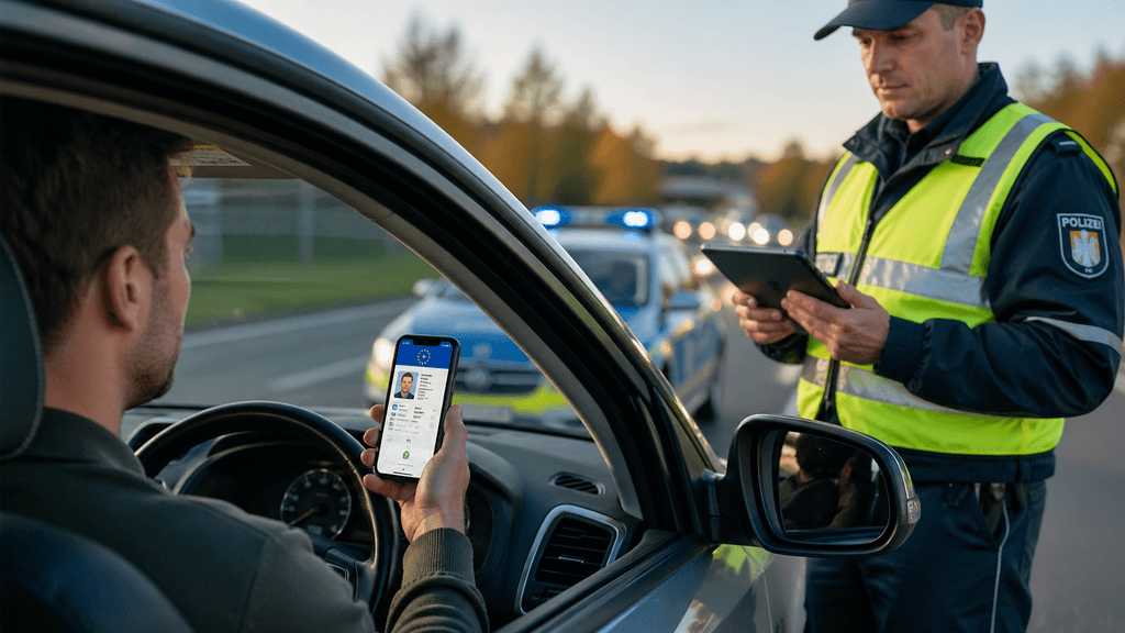 Verkehrskontrolle digitaler Führerschein