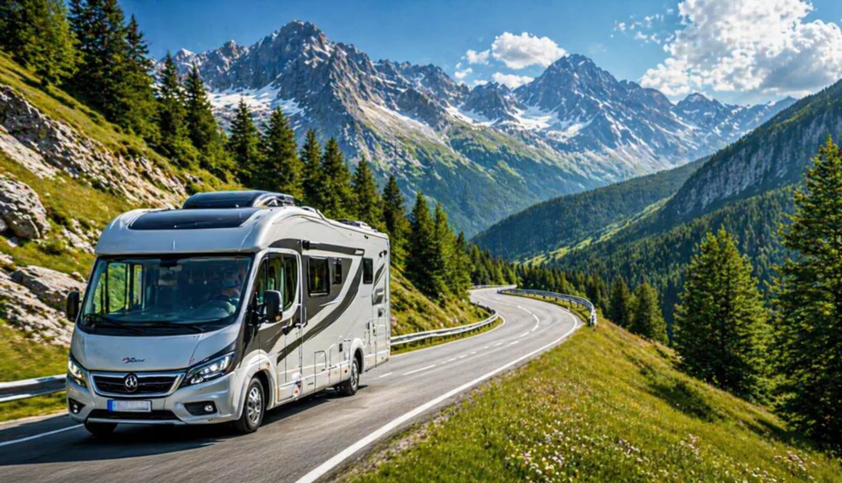 Wohnmobil in den Bergen