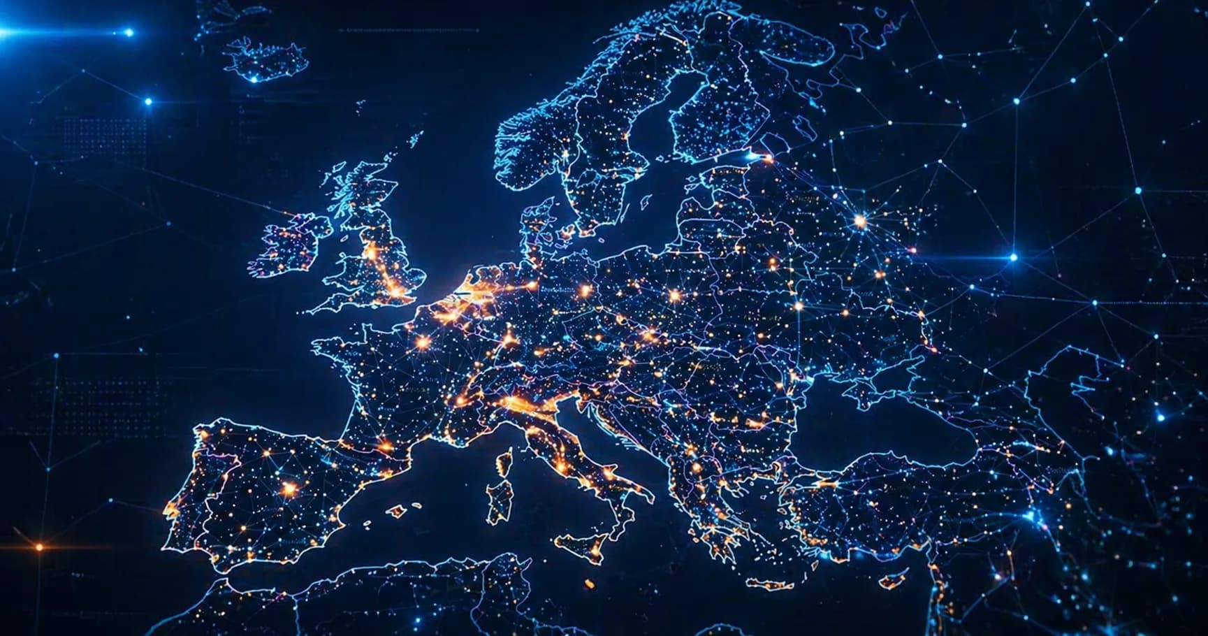 Europa Stromnetz digital